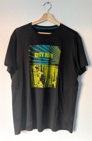 Camiseta Deportiva Crivit City Run Negra XL