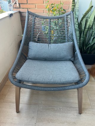 Silla de terraza con cojines