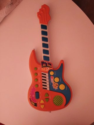 Guitarra Juguete Musical Naranja y Azul