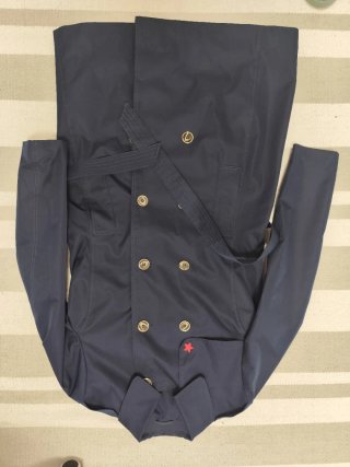 Gabardina Azul marino con Cinturón
