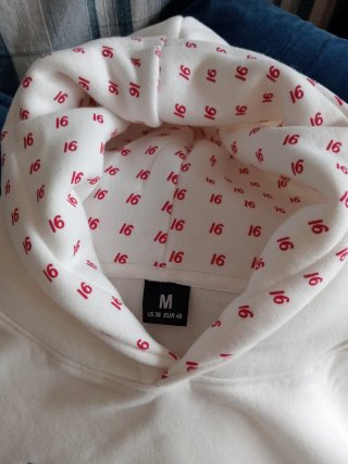 Sudadera Blanca con Capucha Talla M Sin marca