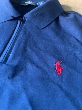 Polo Ralph Lauren Azul Media Cremallera