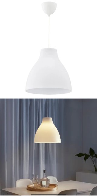 Lámpara de techo MELODI blanca 38cm