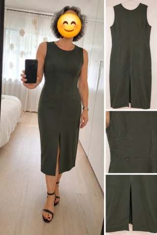 Vestido Massimo Dutti verde