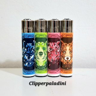 Set di 4 accendini Clipper