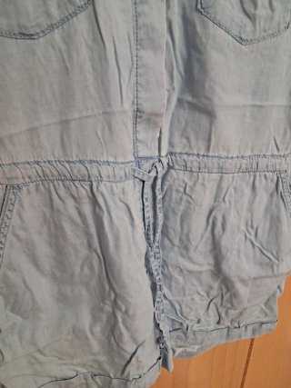 Mono vaquero corto azul