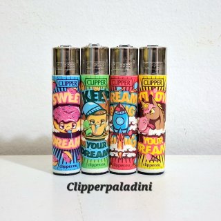Set di 4 accendini Clipper