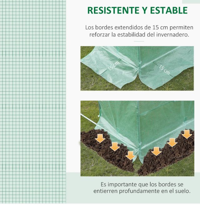 Cubierta Repuesto Invernadero Túnel 6x3x2m