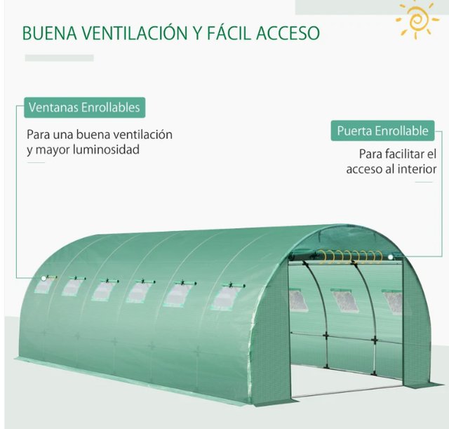 Cubierta Repuesto Invernadero Túnel 6x3x2m