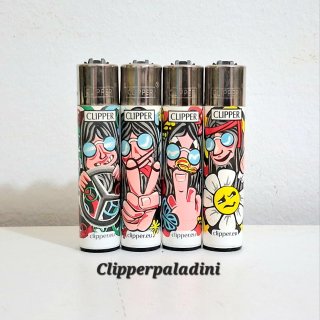 Set di 4 accendini Clipper
