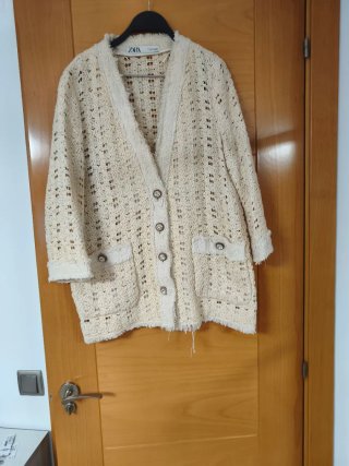 Chaqueta Zara Beige Talla Única