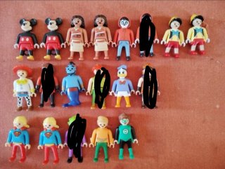 Lote de 17 Figuras Playmobil Disney y DC