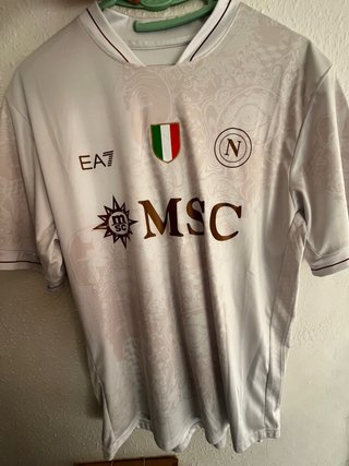 Camiseta Nápoles EA7 Blanca Talla L