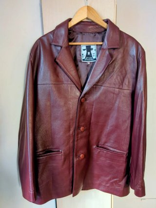 Chaqueta de Piel Ovino Burdeos Talla 56
