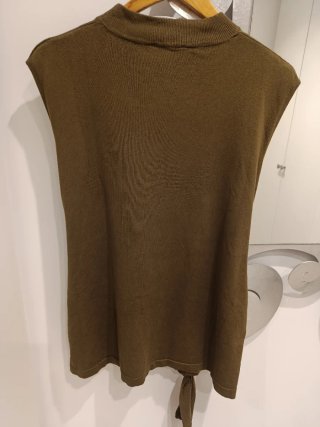 Jersey sin mangas Mango etiquetas con cinturón