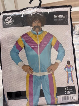 Disfraces años 80 Gimnasta Talla L. Chico y chica