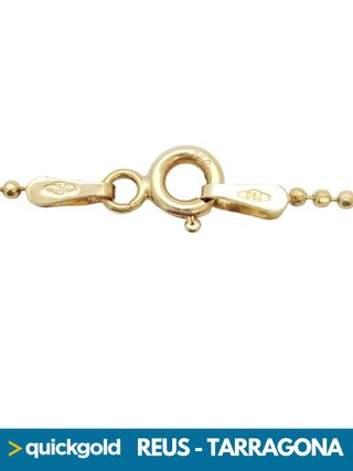 040-02-00725 CADENA ORO 18K BOLITAS 46CM