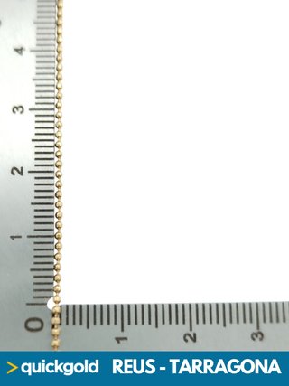 040-02-00725 CADENA ORO 18K BOLITAS 46CM