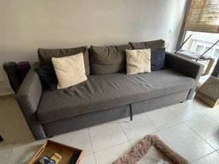 Sofá Cama IKEA FRIHETEN Gris 3 Plazas