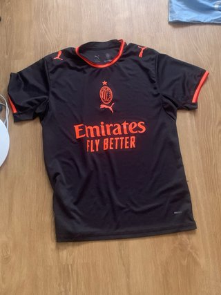 Camiseta AC Milan Puma Negra Naranja