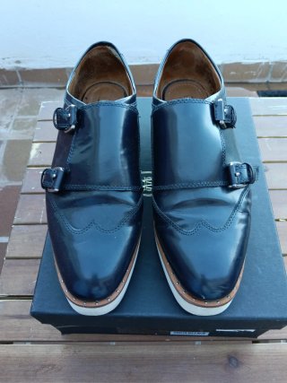 Zapatos Massimo Dutti Doble Hebilla Talla 38