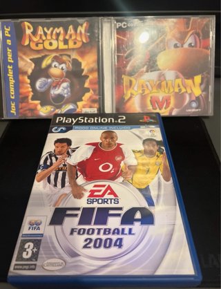 Lote 3 Videogiochi PS2/PC: FIFA, Rayman