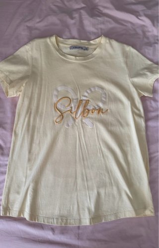 Camiseta Silbon Amarilla Pastel