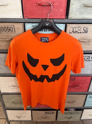 Camiseta Halloween Calabaza Naranja Talla L