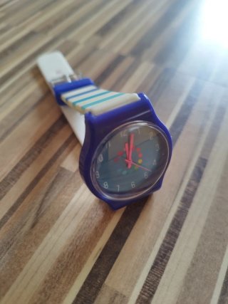 Reloj Top Model Azul y Blanco