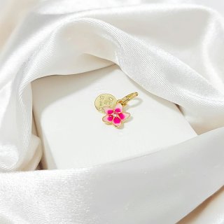 Charm Pandora Flor Rosa y Dorado