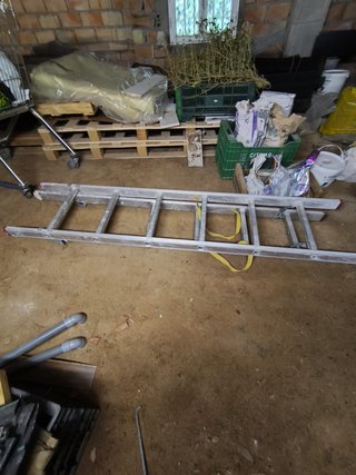 Escalera extensible aluminio 2 tramos 1,86 m