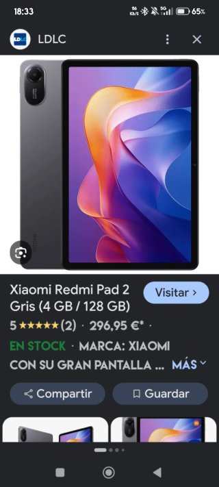 Xiaomi Redmi Pad 2 Gris 4GB/128GB