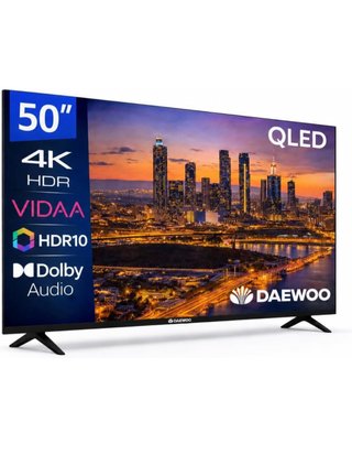 Smart TV Daewoo 50 QLED 4K HDR NUEVO EN SU CAJA
