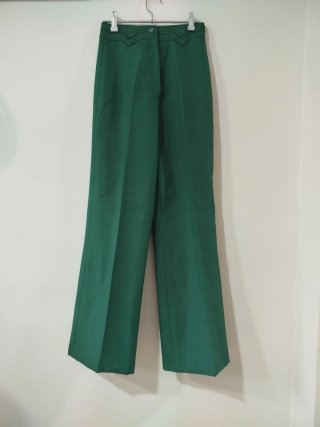 Pantalón Vintage Años 70 Verde Esmeralda
