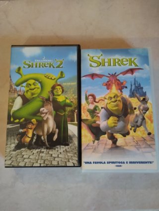 Set 2 VHS Shrek 1 e 2