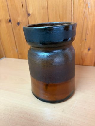 Tarro Cerámica Gres Vintage Brutalista