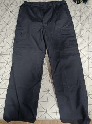 Pantalón de trabajo cargo azul talla 48