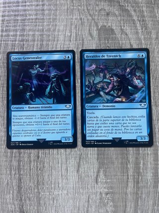 Cartas Magic warhammer 40k Locus y Heraldos