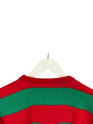 Jersey rayas verdes y rojas retro M orientativa