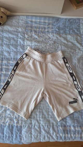 Pantalón corto deportivo Puma beige