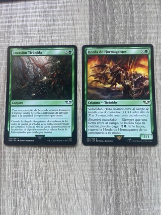 Cartas Magic warhammer 40k Invasión y Horda