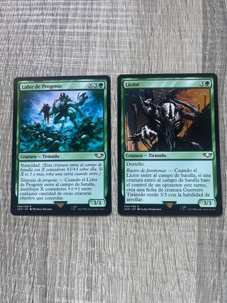 Cartas Magic warhammer 40k Líder y Líctor