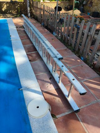 Escalera profesional extensible aluminio 2x3,50m