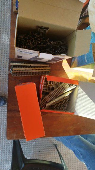 Lote de Vías de Tren para Maquetas