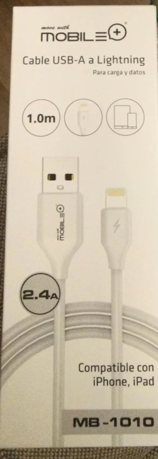 Cable USB-A a Lightning Mobile+ 1m