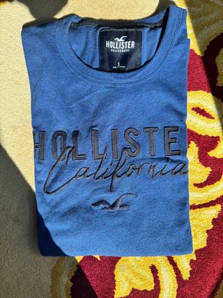 Camiseta manga larga Hollister azul