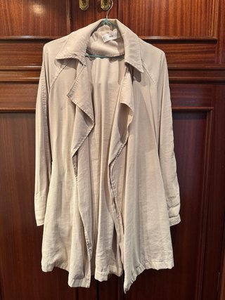Gabardina Beige Mango Talla xs
