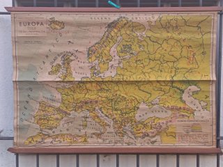 Mapa Antiguo Europa Físico G. Seix y Barral Hnos