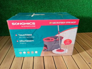 SONGMICS Mop Girevole con Secchiello e Pedale