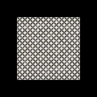 Baldosa tipo hidráulica Kerala Negro 20x20